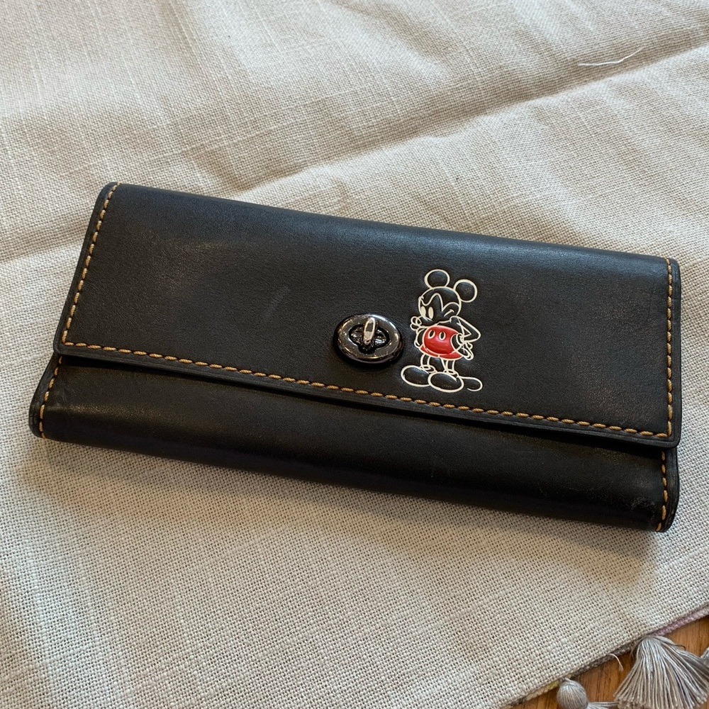Coach x Mickey Mouse long wallet